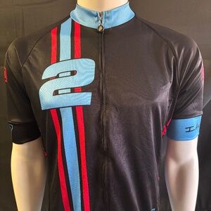 Nice mens XL Safetti "I am Second" cycling jersey